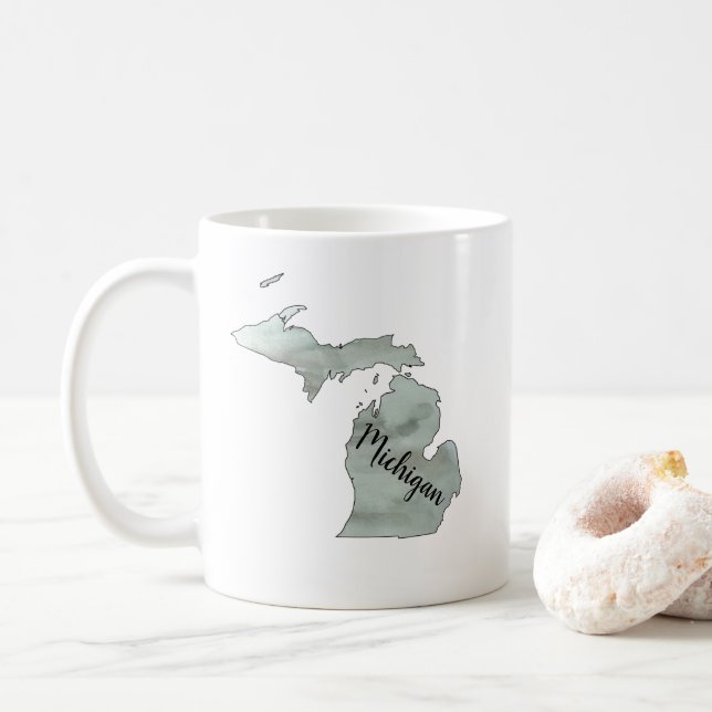 Michigan State Illustration Mug (Avec donut)