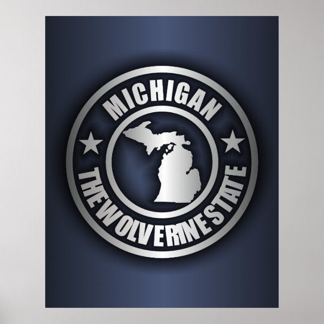 "Michigan Steel" Posters & Prints (Blue) (Devant)
