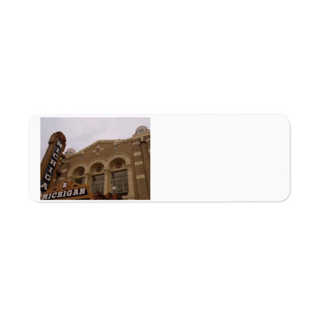 Michigan Theatre, Ann Arbor étiquettes de adresse (Devant)