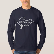 Michigan Wild Logo Long Manche T-Shirt