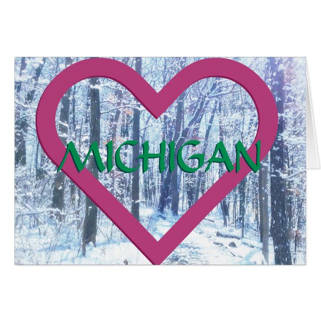 Michigan Winter Trail Card (Devant Horizontal)