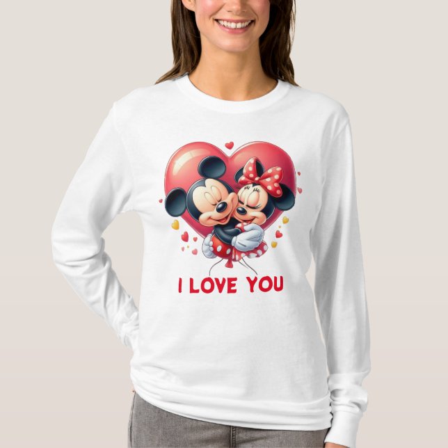 Mickey & Minnie's Timeless Love T-Shirt (Devant)