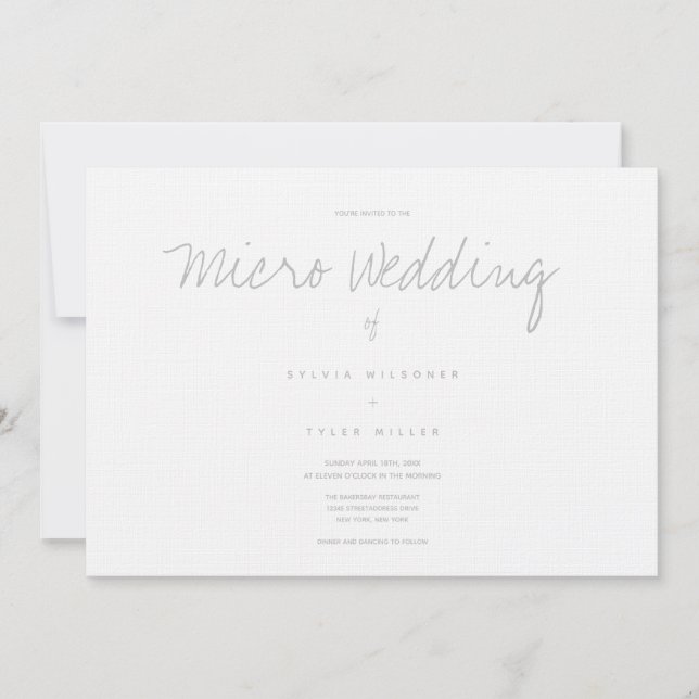 Micro Mariage blanc gris horizontal (Devant)