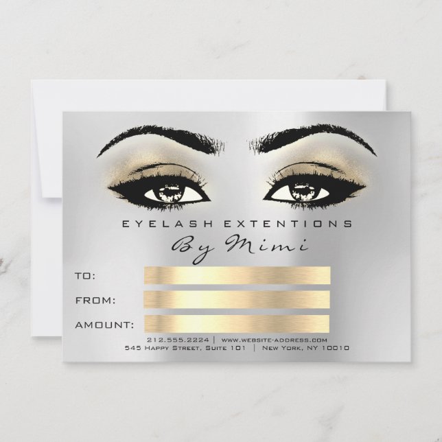 Microblading Lashes Maquillage Artiste certificat  (Devant)