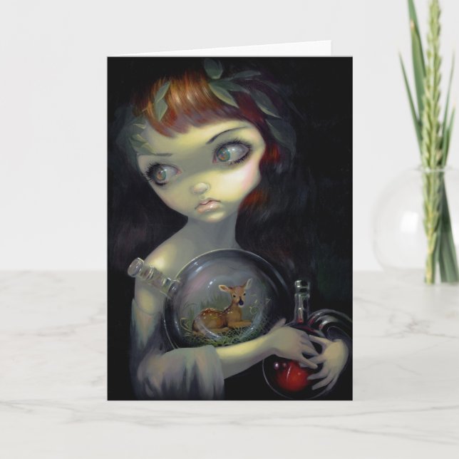 "Microcosme : Carte de voeux de faon" (Devant)