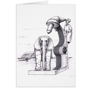 Microscope et un éléphant