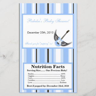 Microwave Popcorn Wrapper Boy Blue Punk Guitare