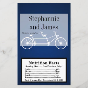 Microwave Popcorn Wrapper Navy Blue Double Bike