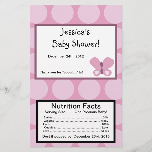 Microwave Popcorn Wrapper Sugar Plum (Devant)