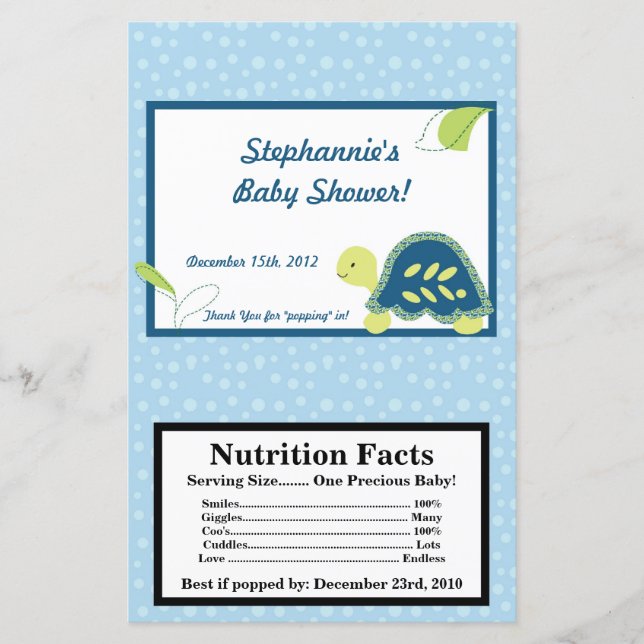 Microwave Popcorn Wrapper Turtle Reef Océan (Devant)