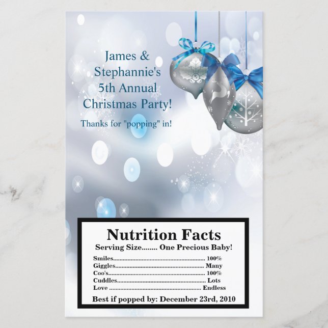 Microwave Popcorn Wrapper Winter Snowflake Ornamen (Devant)