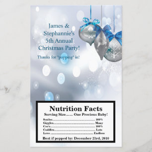 Microwave Popcorn Wrapper Winter Snowflake Ornamen
