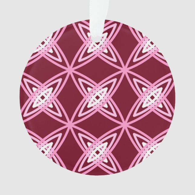Mid Century Modern Atomic Print - Vin Bourgogne (devant)