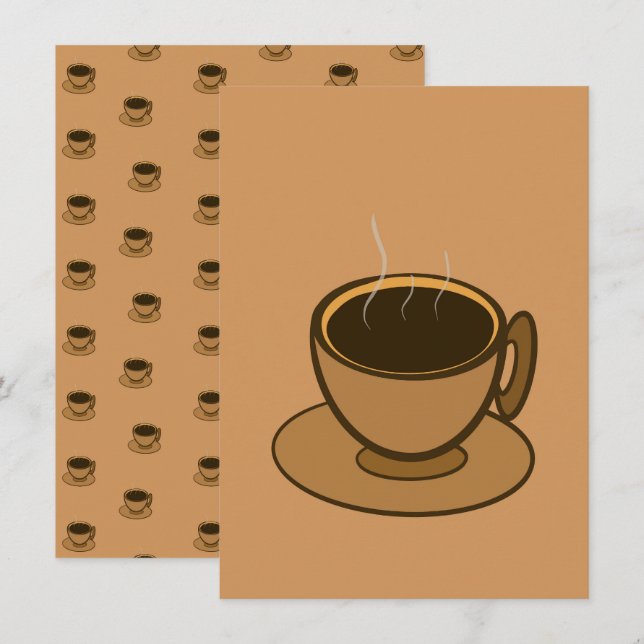 Mid Century Moderne Brown Cosy Coffee Cup (Devant / Derrière)