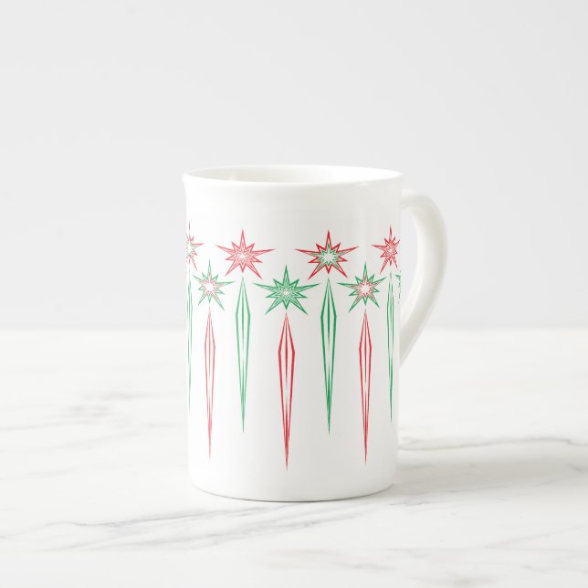 Mid Icicules Mod Bone China Mug (Devant droit)