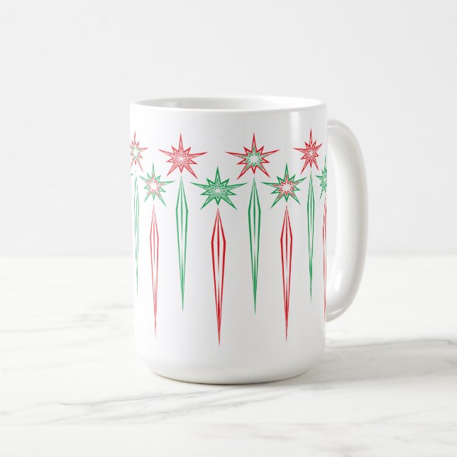 Mid Mod Icicles 15oz. Mug (Devant droit)