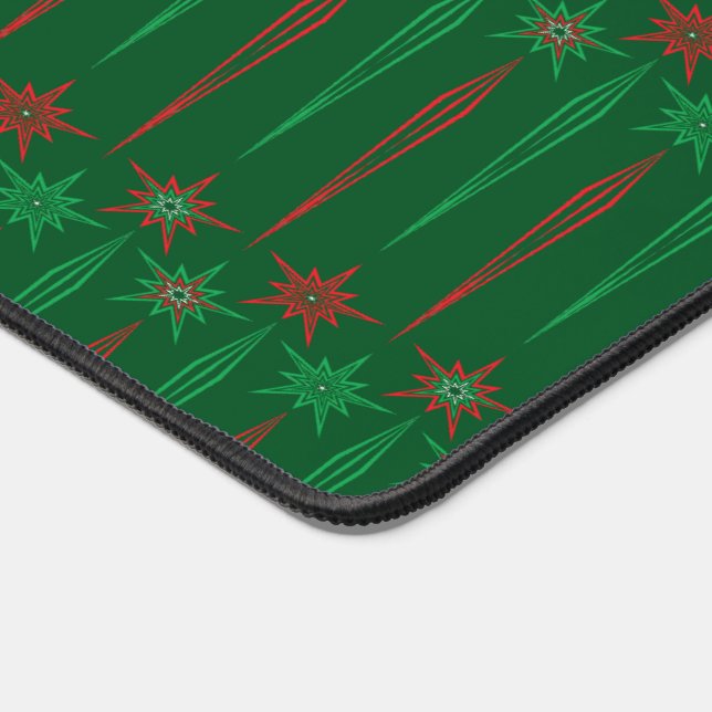 Mid Mod Icicles Green Desk Mat (Coin)