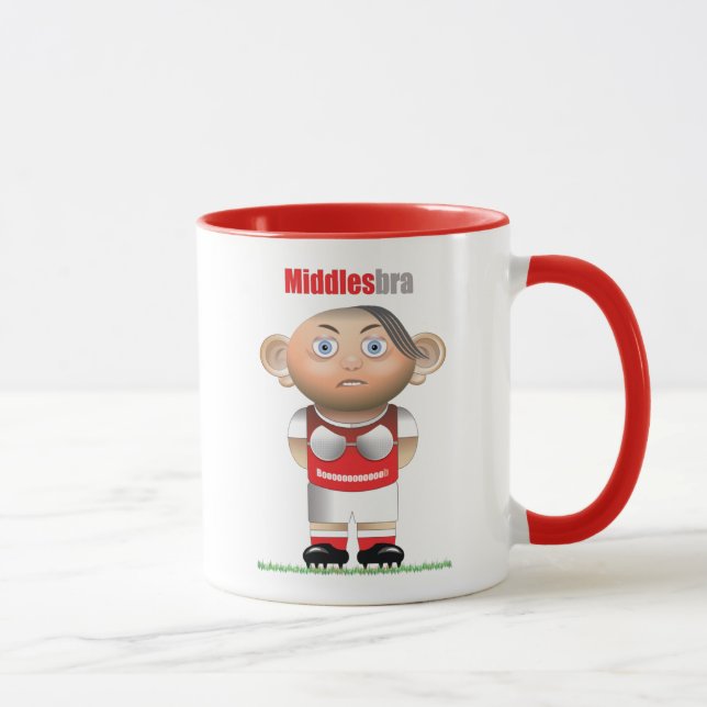 Middlesbra (Middlesbrough) Mug de football amusant (Droite)
