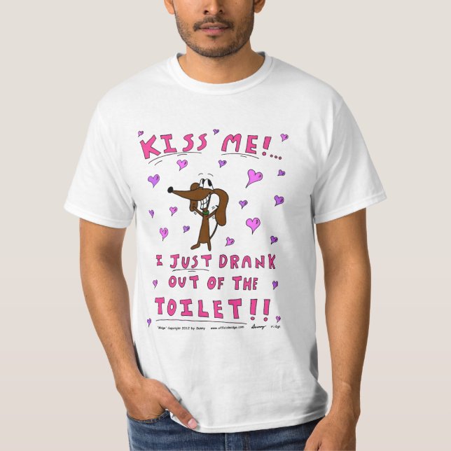 Midge "KISS ME" Mens Value T-shirt (Devant)