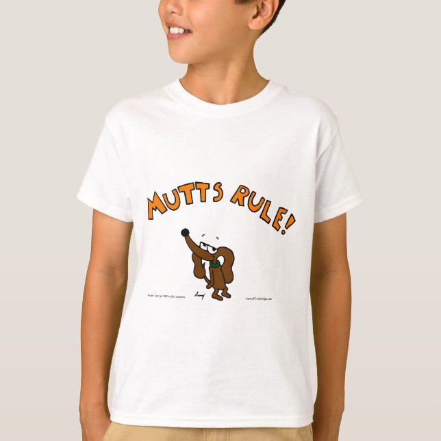 Midge MUTTS RULE Kids Basic T-Shirt (Devant)