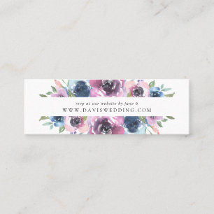 Midnight Blooms   Cartes de réponse RSVP pour site