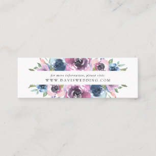 Midnight Blooms Cartes de site web de mariage