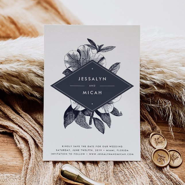 Midnight Orchid Save the Date Card (Créateur téléchargé)