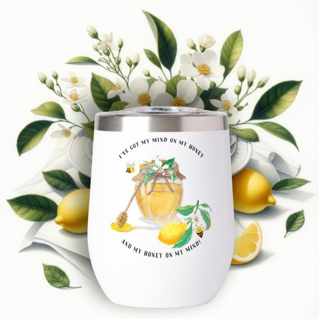 Miel avec abeilles mignonnes Fleur de citron et fe (Créateur téléchargé)