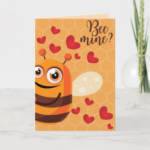 Mienne abeille ? Carte drôle de la Saint-Valentin