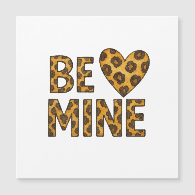 Mienne Sois Ma Saint-Valentin Impression Cheetah (Devant)