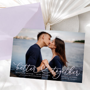 Mieux Ensemble Fiançailles de coeur Faire-part