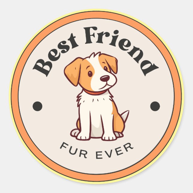 MIEUX ! Stickers - Meilleur Ami Fourrure Ever - Ch (Devant)