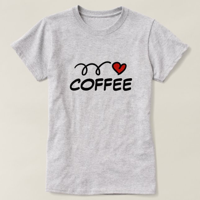 Migné I coeur café t-shirt pour barista (Design devant)