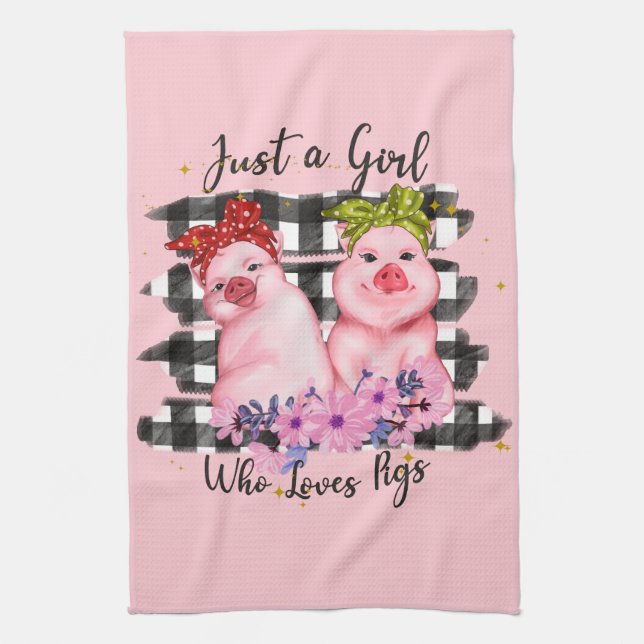 mignon amoureux de porc art mot serviette de cuisi (Vertical)