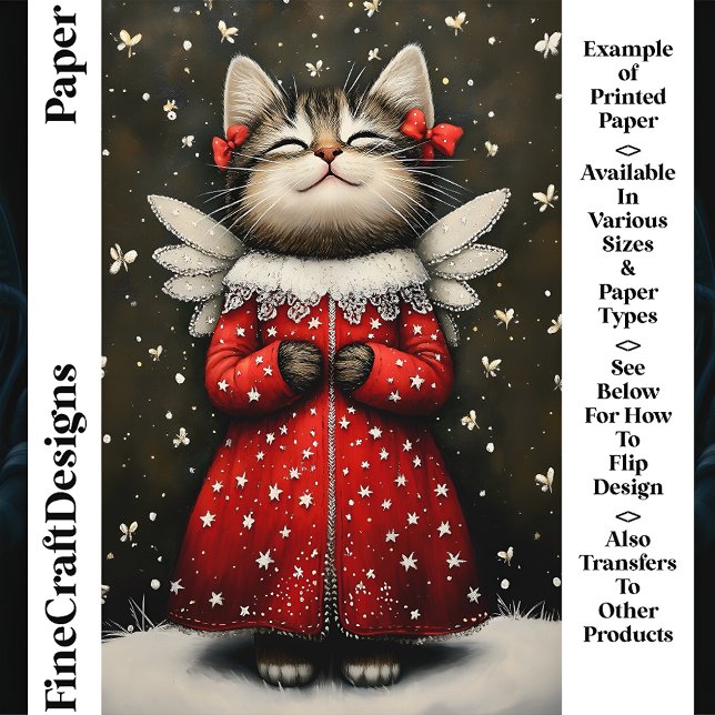 Mignon Ange Féerique Chat Mignon Fantaisiste Papie (Créateur téléchargé)