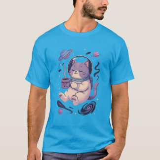 Mignon Art de Chat Cosmique | Mug et T-Shirt Meows