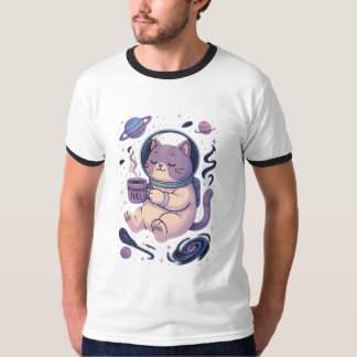 Mignon Art du Chat Cosmique | Mug et T-Shirt Meows