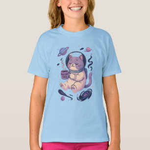 Mignon Art du Chat Cosmique   Mug et T-Shirt Meows