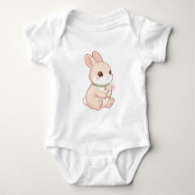 Mignon Body Bébé Lapin Kawaii & Fleur de Sakura