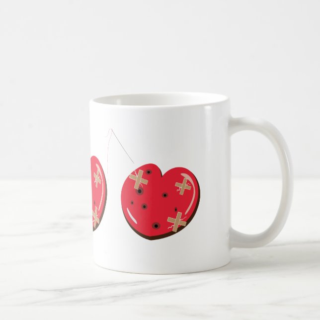 mignon caricature de coeur mug (Droite)