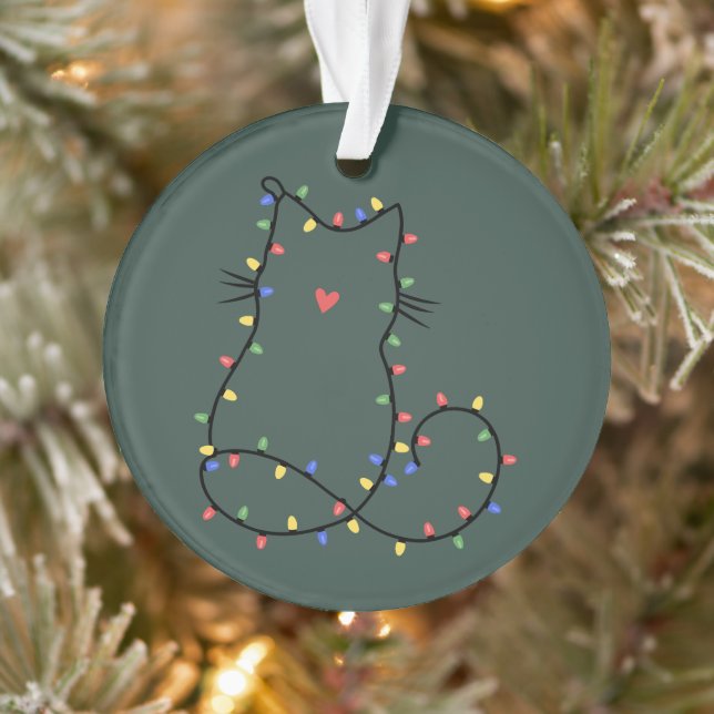 Mignon Chat Noël Maman Chat Drôle Xmas Amoureux de (Arbre)