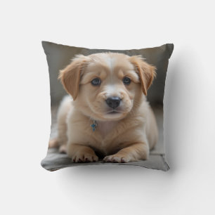 mignon chiot coussin coussin :)