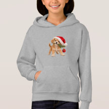 Mignon chiot de Noël en sweat-shirt pour filles av