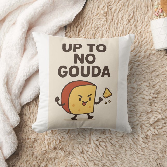 Mignon Coussin Dessin Animé Gouda – Drôle  (Couverture)
