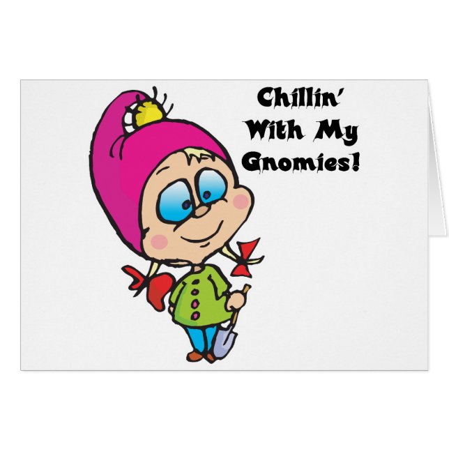 Mignon, détente avec mon design de gnomes (Devant horizontal)