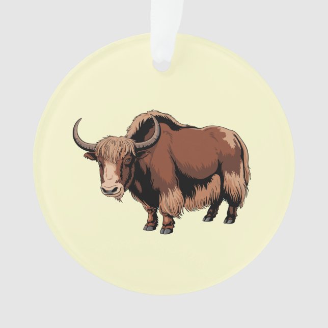 Mignon et adorable Yak marron  (devant)