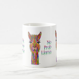 Mignon et coloré aucune tasse de lama de Prob