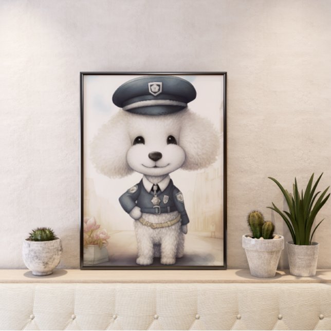 Mignon et Original : Affiche d'agent de police can (Créateur téléchargé)