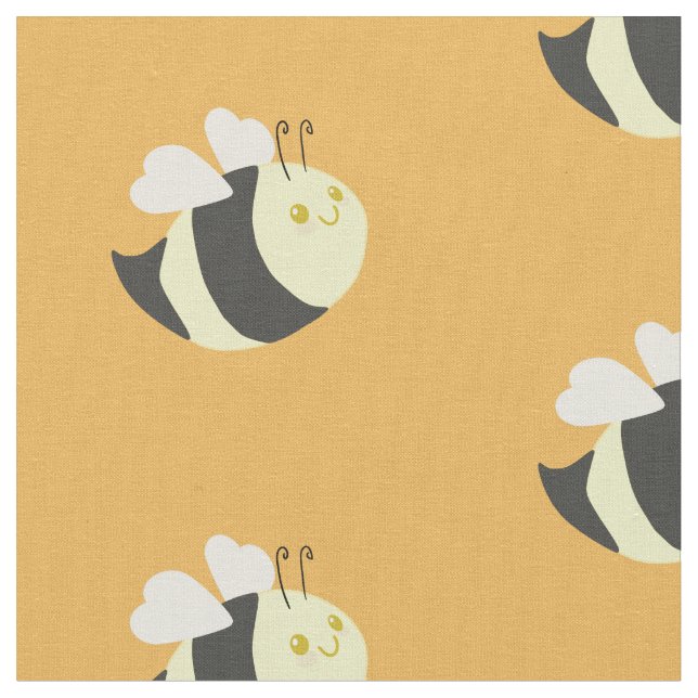 Mignon gaffez le tissu d'abeille (Fermer)