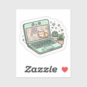 Mignon Kawaii Ambiance Décontractée Autocollant D'
